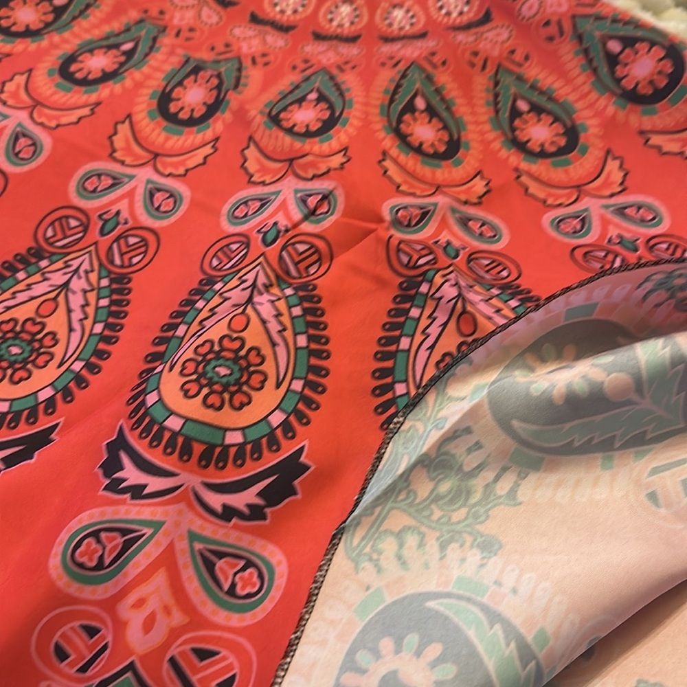 Boho Colorful Paisley Pattern Fabric Tapestry - Picture 4 of 4